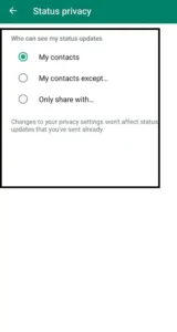 Whatsapp Status Hide Kaise Kare